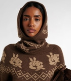Magda Butrym Argyle wool hood