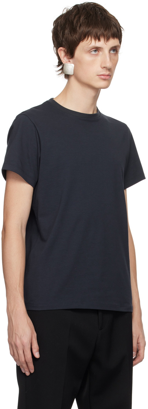 Jil Sander Navy Embroidered T-Shirt Jil Sander