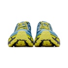 Hoka One One Blue and Yellow EVO Mafate 2 Sneakers