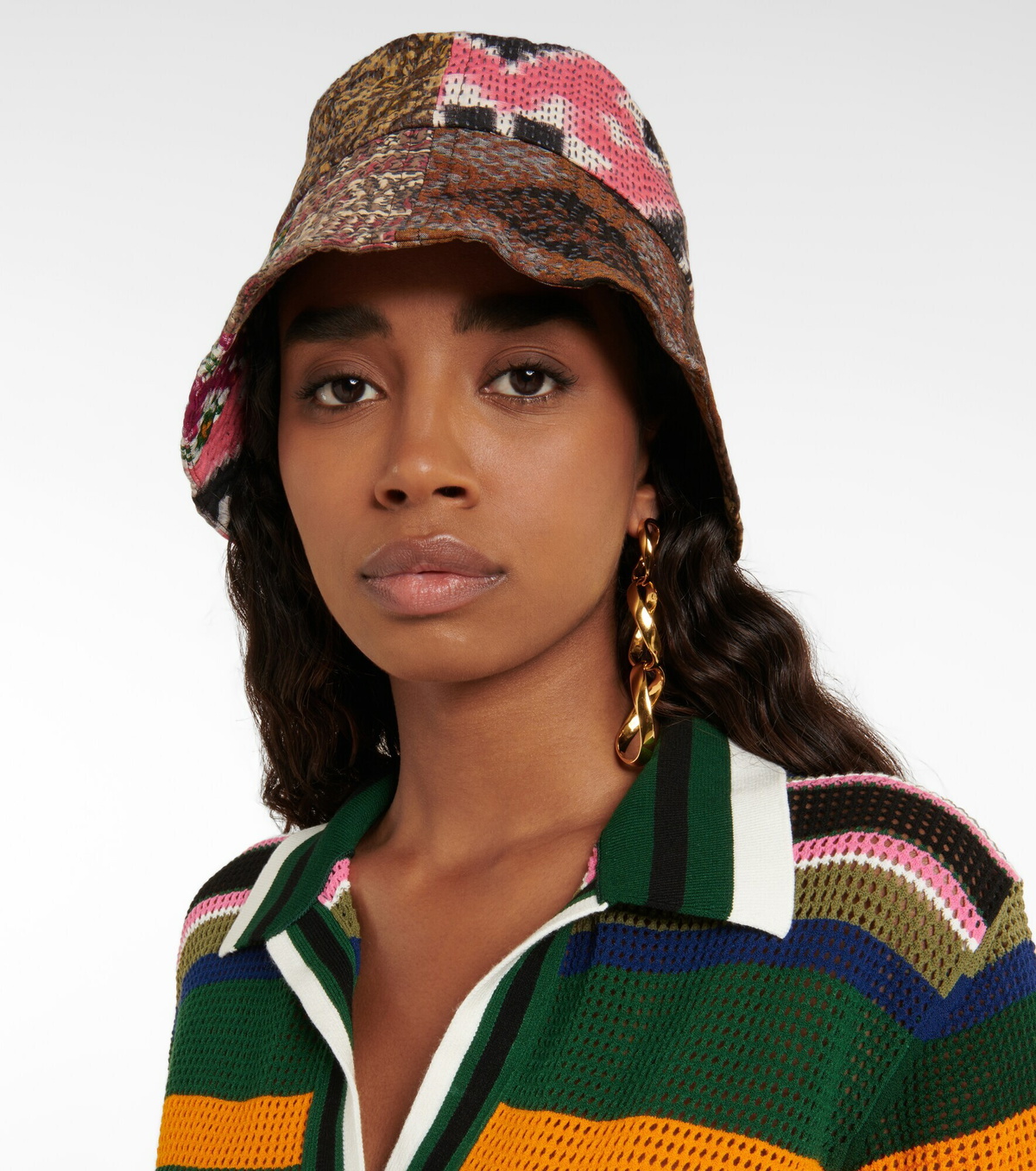Dries Van Noten - Patchwork bucket hat