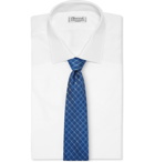 Charvet - 8.5cm Checked Silk-Jacquard Tie - Blue