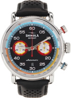 Shinola Black & Multicolor The Canfield Speedway Tachymeter Automatic 44mm Watch