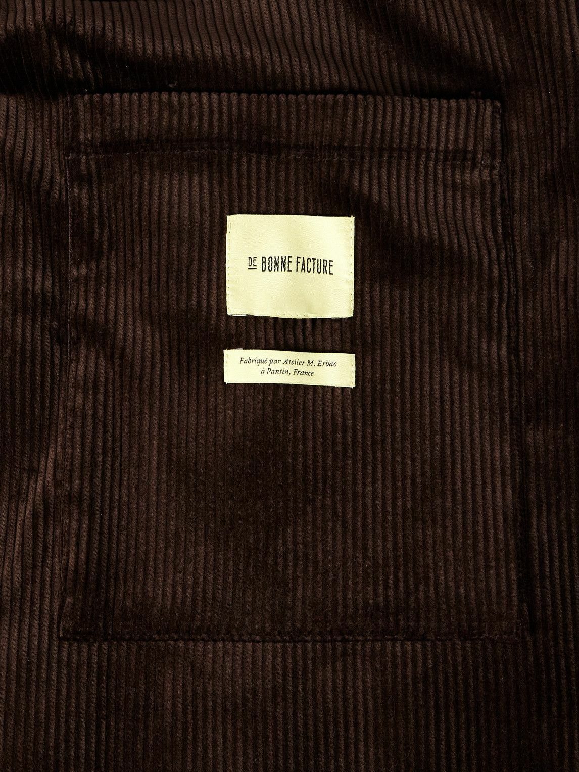 De Bonne Facture - Cotton-Corduroy Suit Jacket - Brown