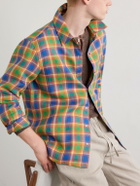 God's True Cashmere - Checked Linen Shirt - Green