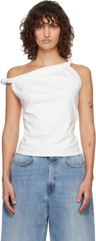 Photo: Róhe Off-White Sculptural Cotton Silk Top