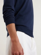 Altea - Cotton and Cashmere-Blend Sweater - Blue