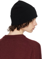 Isabel Benenato Black Patch Beanie