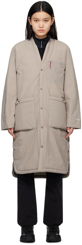 Photo: NANGA Tan No Collar Down Coat