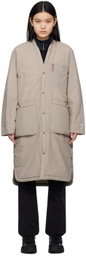 NANGA Tan No Collar Down Coat