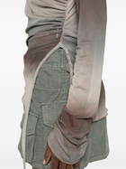 Jade Cropper Draped Long-Sleeve Top