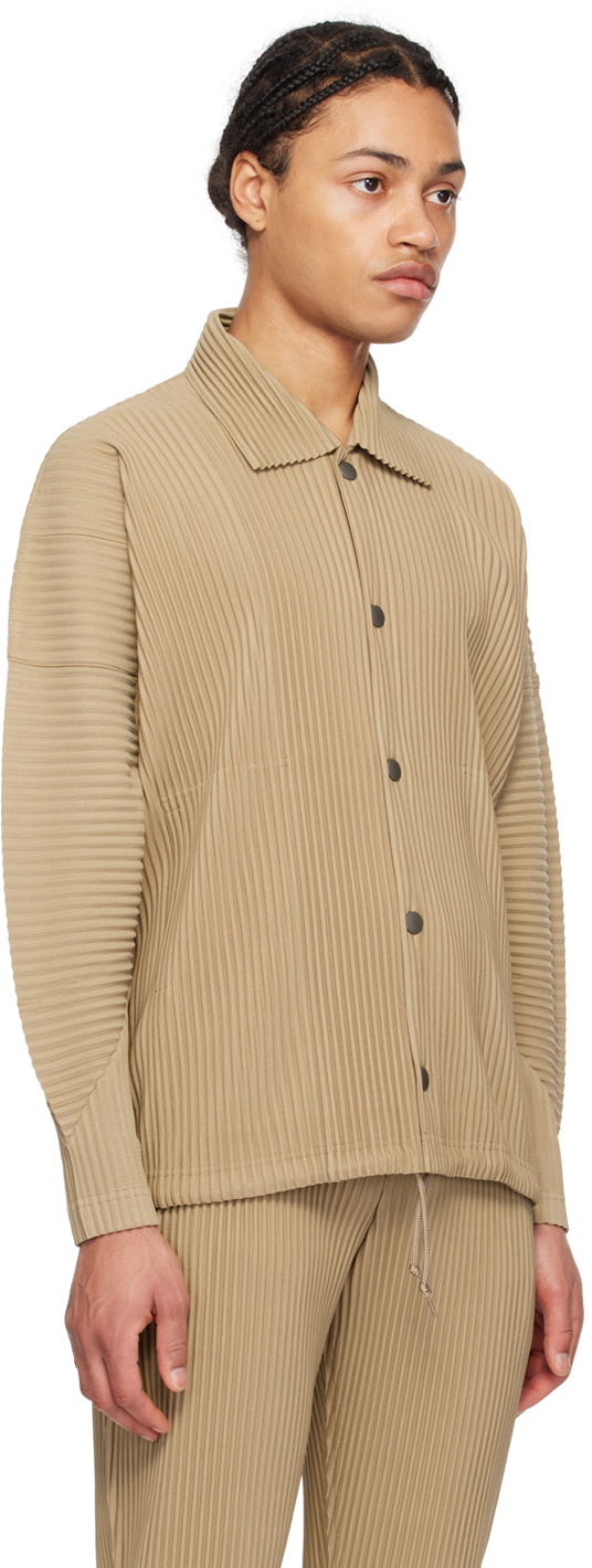 口豪奢 HOMME PLISSÉ February Color Monthly Beige MIYAKE ISSEY ジャケット・アウター
