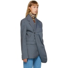 Y/Project Grey Twisted Blazer