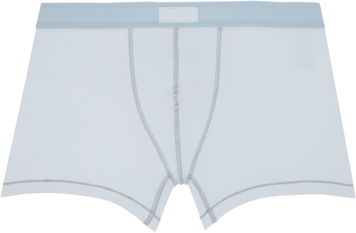 SKIMS Three-Pack Blue SKIMS Cotton 3 Boxer Briefs