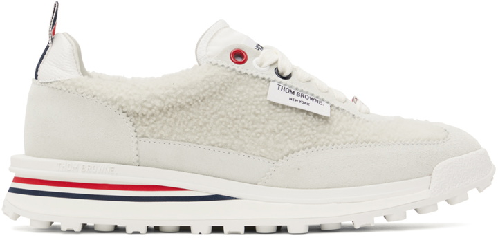 Photo: Thom Browne Off-White Shearling Tech Sneakers