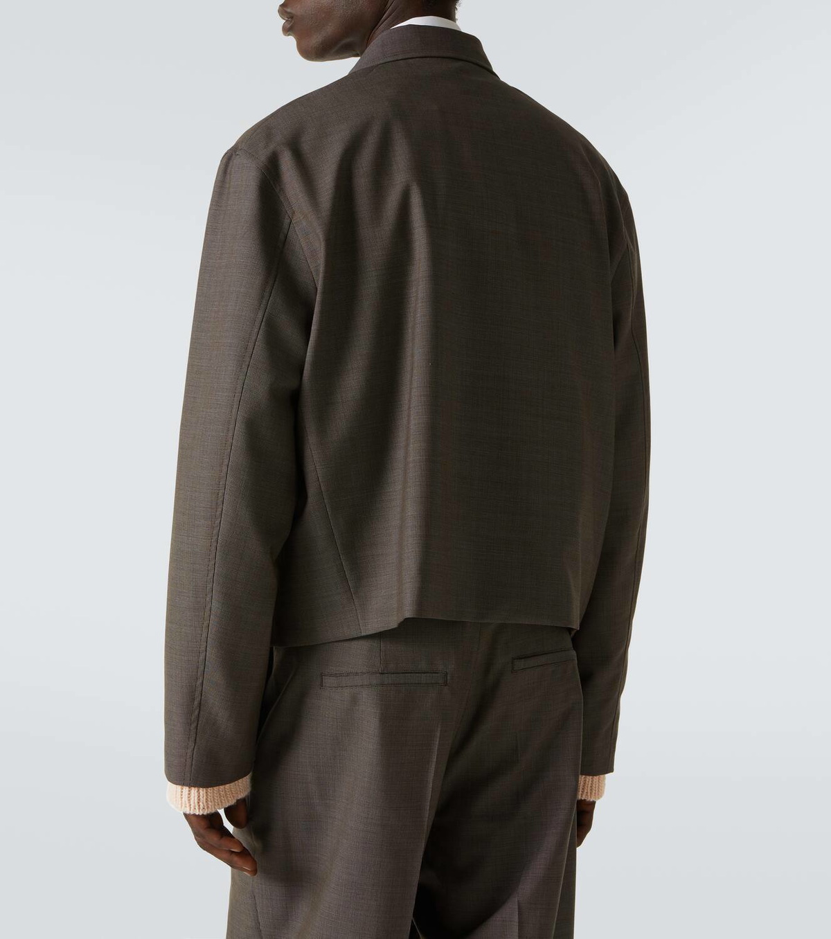 Our Legacy Mini checked virgin wool blouson Our Legacy