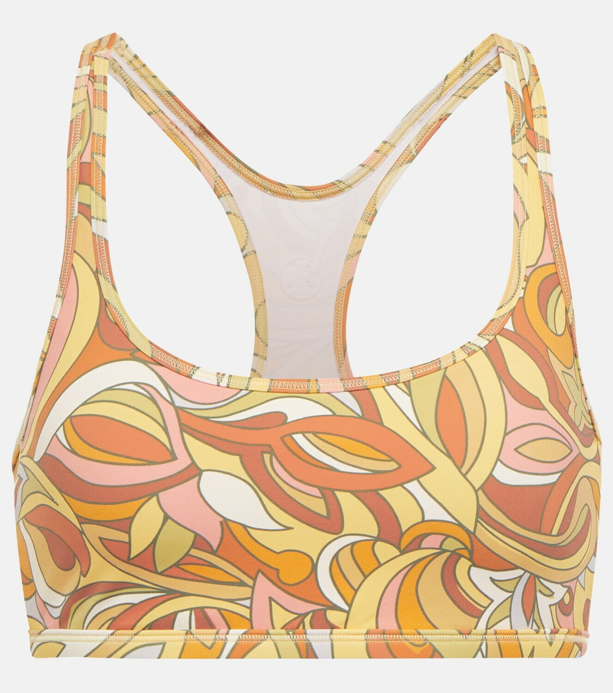 Tory Sport Printed racerback sports bra