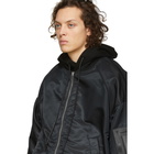 Juun.J Reversible Black Thealteredtech Bomber Jacket