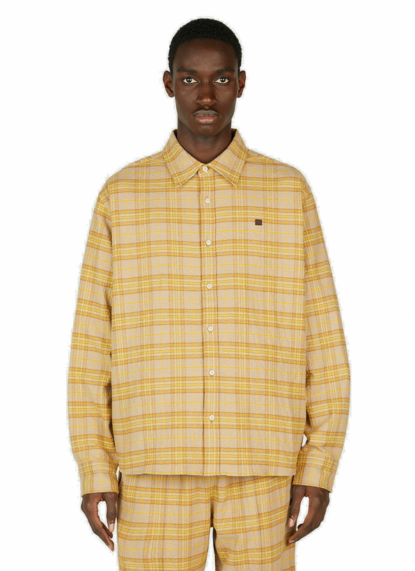 Photo: Acne Studios - Check Shirt in Yellow