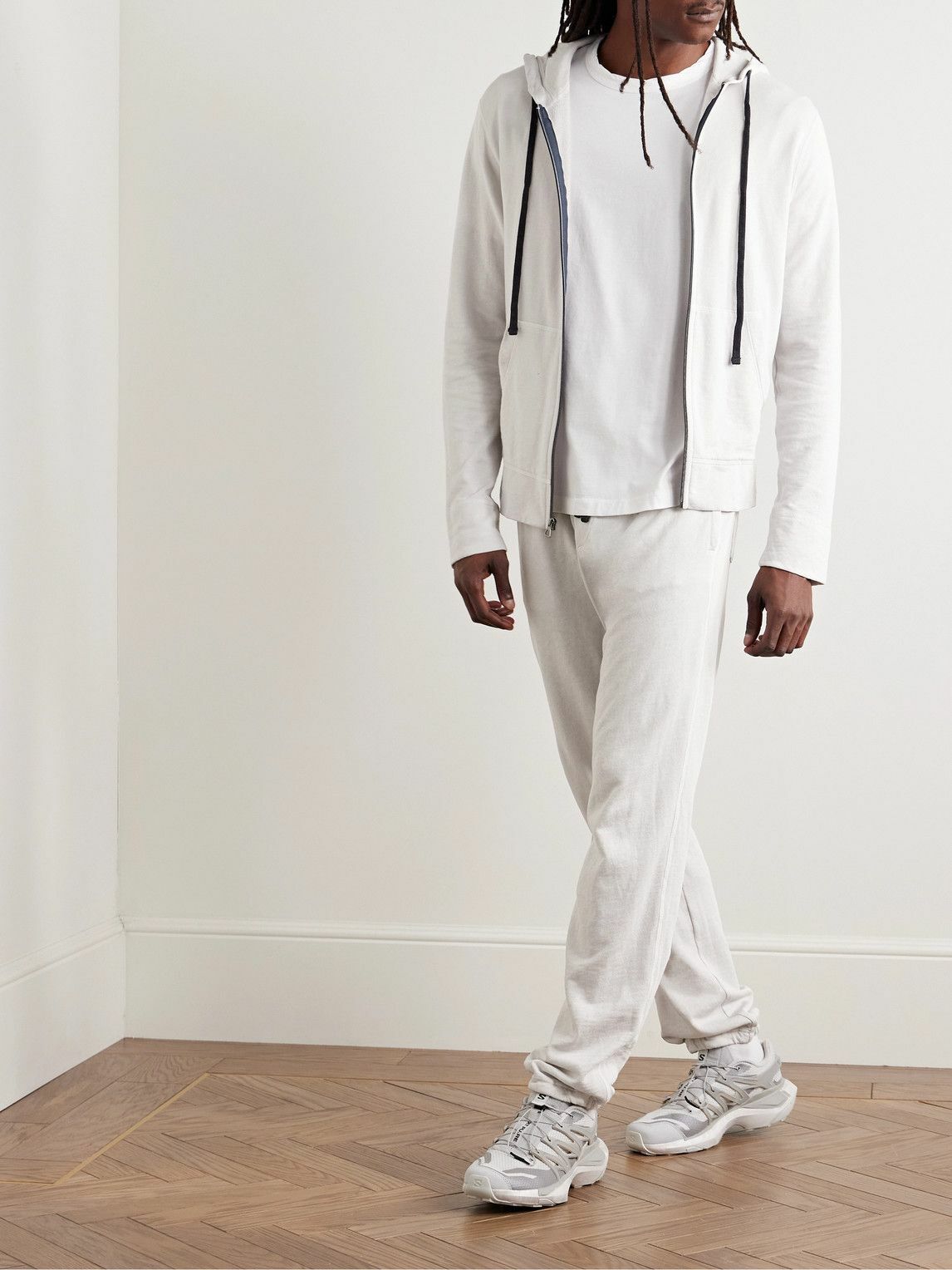 James Perse - Straight-Leg Cotton-Jersey Sweatpants - Gray