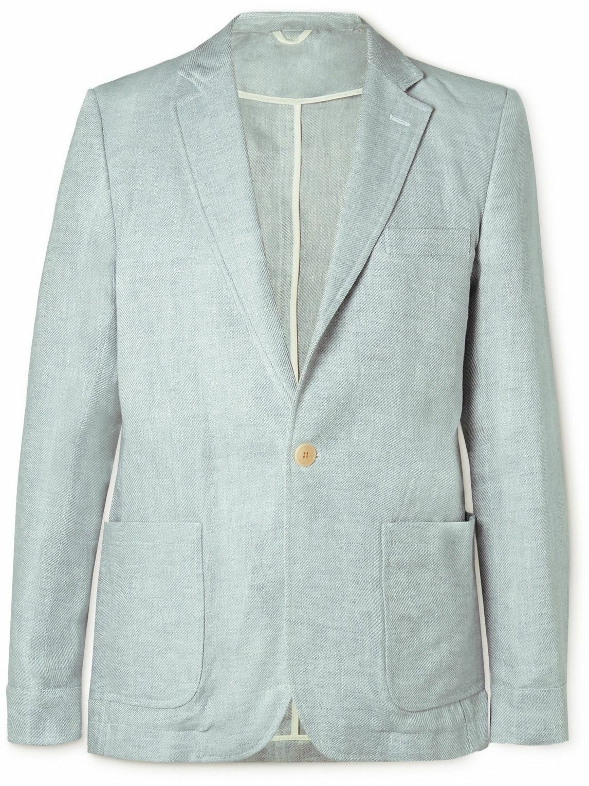 Oliver Spencer - Fairway Linen Suit Jacket - Blue Oliver Spencer