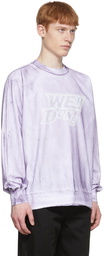 We11done Purple Cotton Long Sleeve T-Shirt