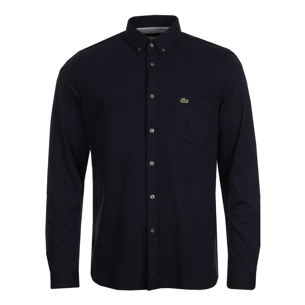 Button Collar Shirt - Navy