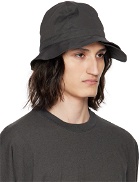 Jan-Jan Van Essche Black Water-Repellent Bucket Hat