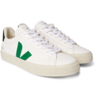 Veja - Campo Rubber-Trimmed Full-Grain Leather Sneakers - White