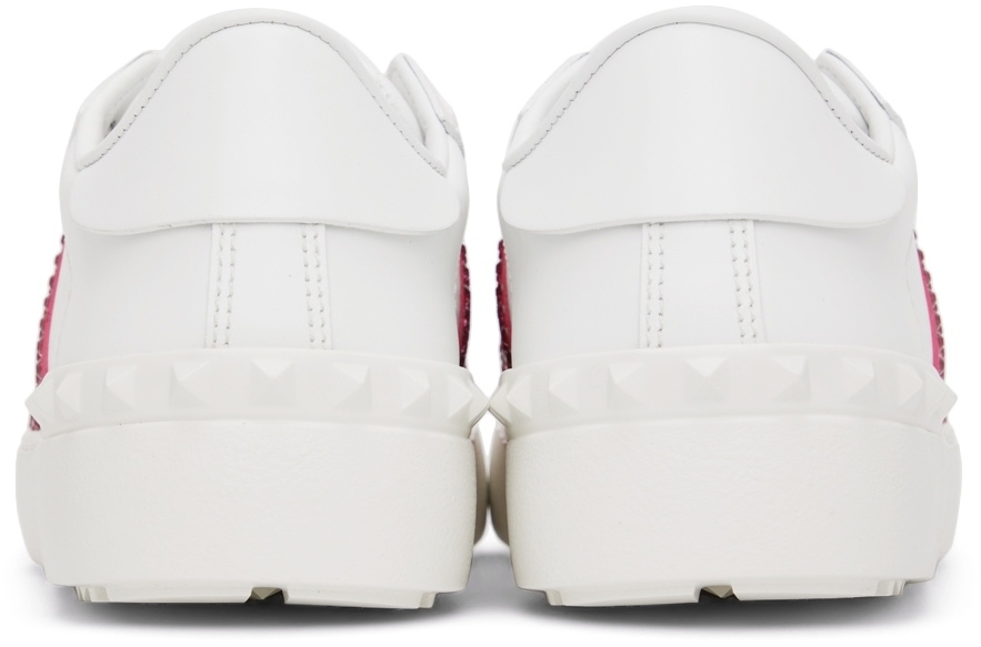 【VALENTINO】 CRYSTAL DETAIL OPEN TRAINERS Valentino Garavani Open Sneaker With Crystals in White | Lyst