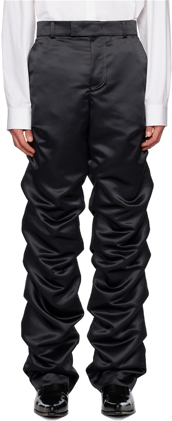 Photo: We11done Black Ruched Trousers