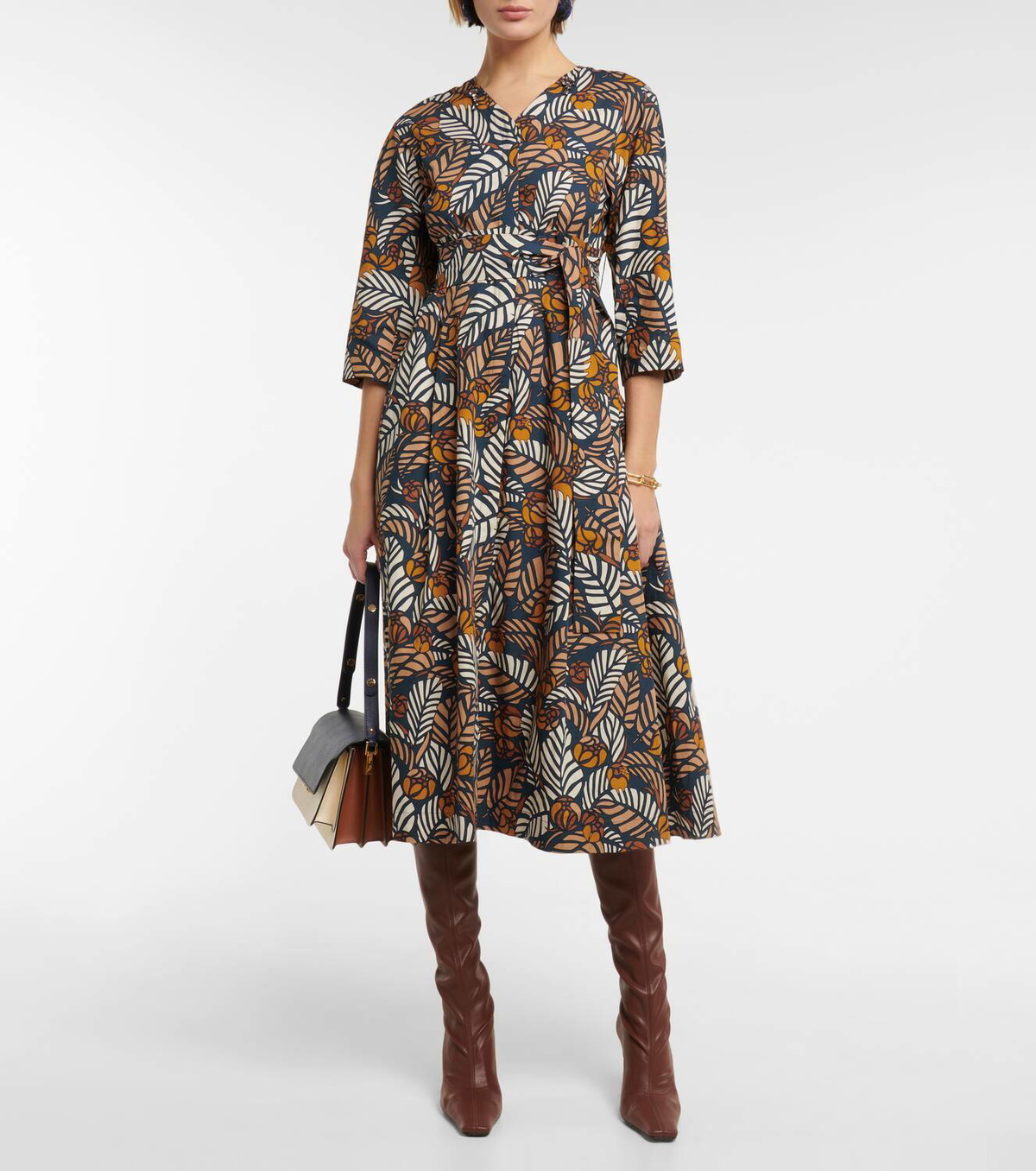 【送料 関税込】’S Max Mara Mantide printed midi dress S Max Mara Mantide printed cotton midi dress S Max Mara