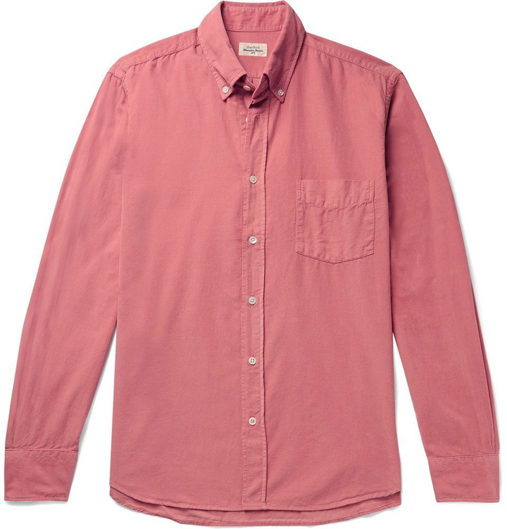 Photo: Hartford - Button-Down Collar Cotton-Corduroy Shirt - Pink