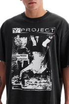 Y PROJECT t-shirt with printed pinch Black