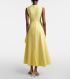 Solace London Severny draped pleated midi dress