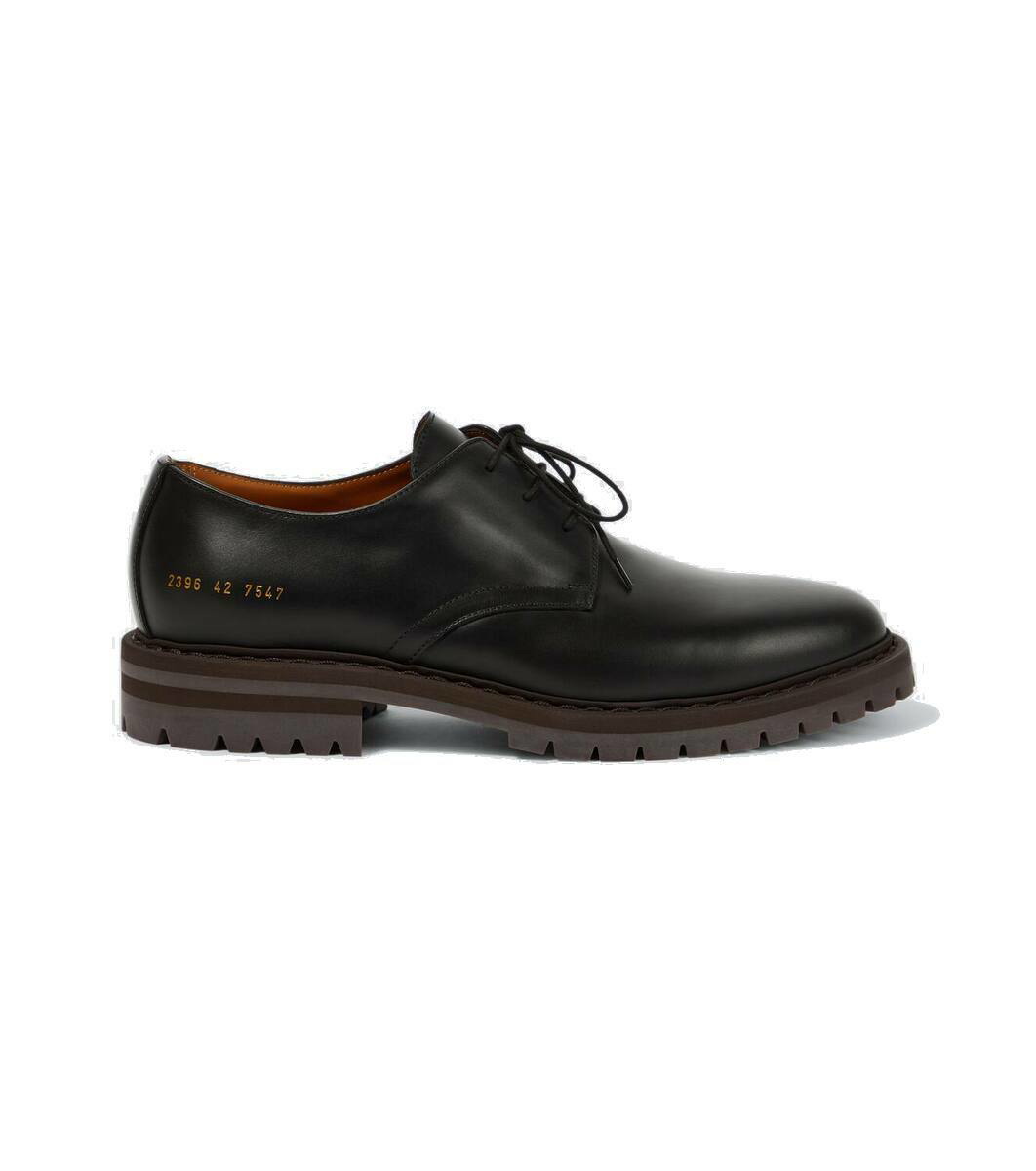 Photo: Common Projects Officers leather Derby shoes