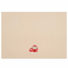 BEAMS JAPAN Embroidery Tea Mat - Daruma in Beige 