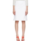 FLORE FLORE White Marie Midi Skirt