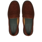 Vinnys Men's VINNY's Yardee Moccasin Loafer in Brown Suede