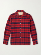 Fortela - Baker Camp-Collar Checked Cotton Shirt - Red