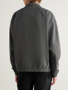 ROA - Lamon Logo-Embroidered Micro-Check Shell Jacket - Black