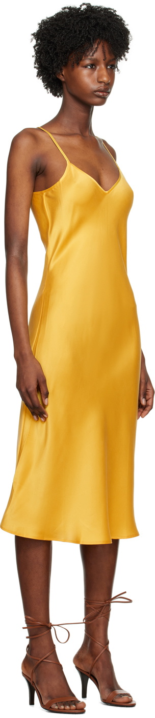 Silk Laundry Yellow 90's Midi Dress Silk Laundry Silk Laundry Yellow 90's Midi Dress Silk Laundry