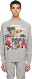Maison Kitsuné Gray Bill Rebholz Tokyo Sweatshirt