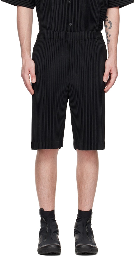 Photo: Homme Plissé Issey Miyake Black Monthly Color May Shorts