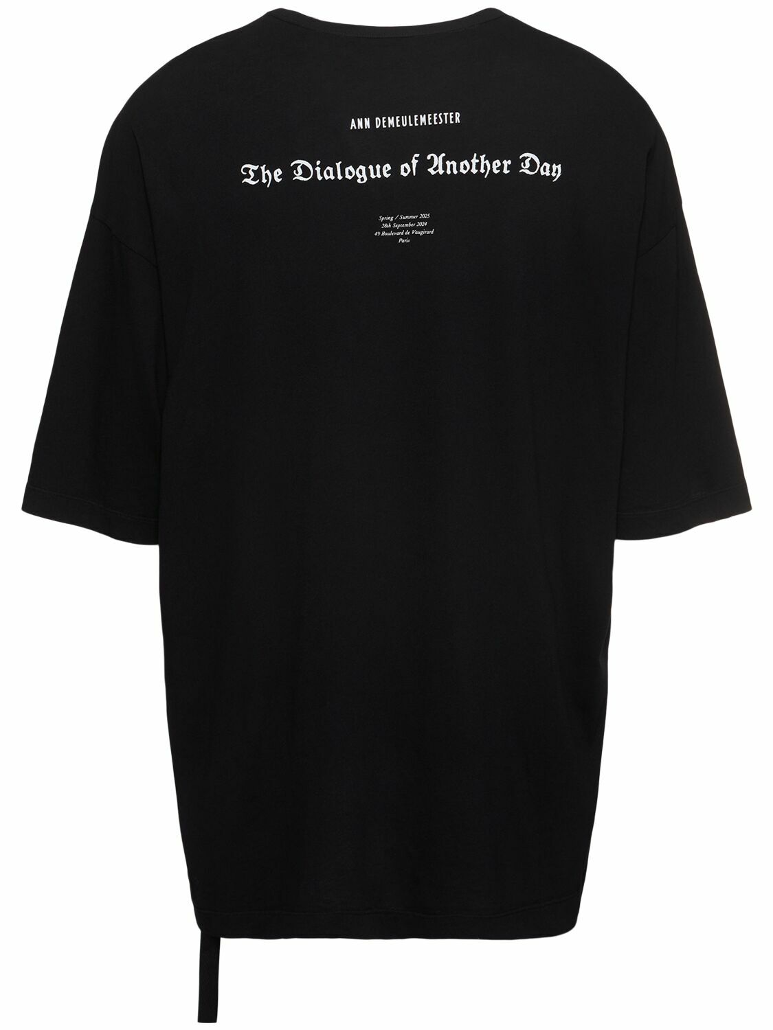 ★ ANN DEMEULEMEESTER ★ コットンTシャツ ANN DEMEULEMEESTER - Printed cotton tee – L'OBSCUR