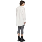Comme des Garcons Homme Plus White A-Pattern Pearl Bead Embroidery Shirt