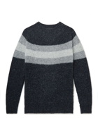 Howlin' - Striped Brushed Wool Sweater - Gray