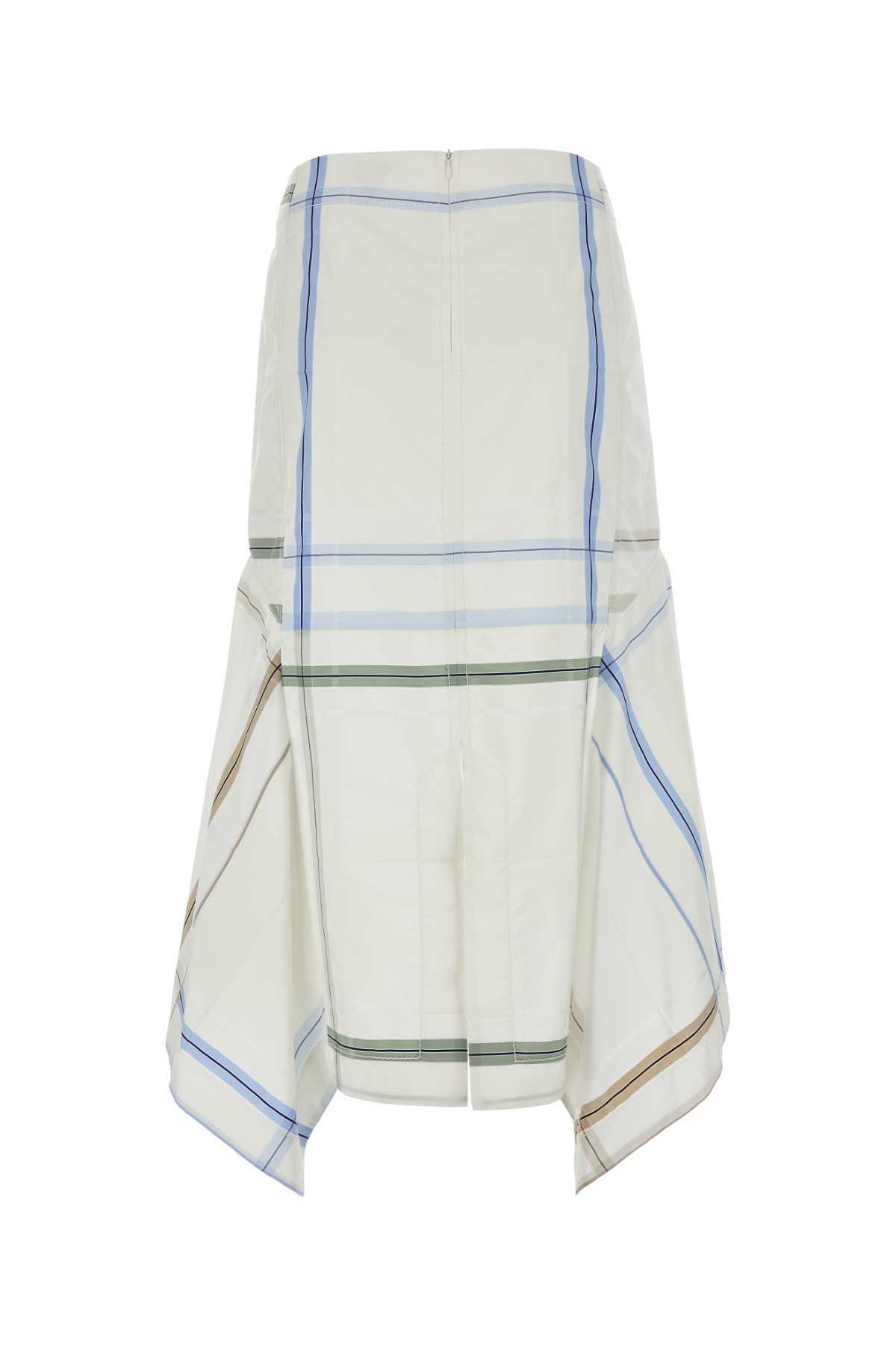 Bottega Veneta Women Yellow Stretch Cotton Blend Skirt