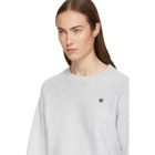 Champion Reverse Weave Grey Small Logo Sweatshirt