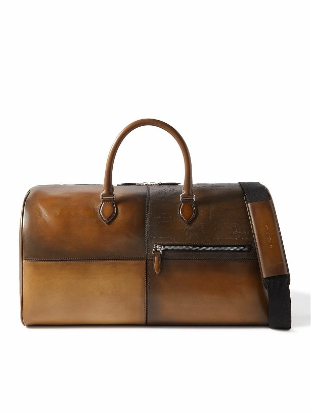 Photo: Berluti - Scritto Panelled Venezia Leather Weekend Bag