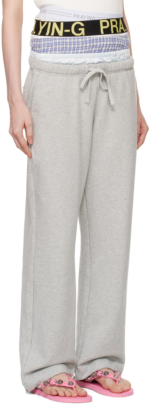 Praying Gray Underwear Sweatpants